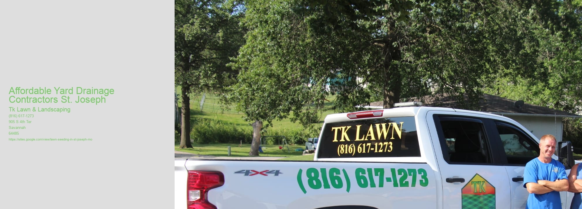 Affordable Yard Drainage Contractors St. Joseph